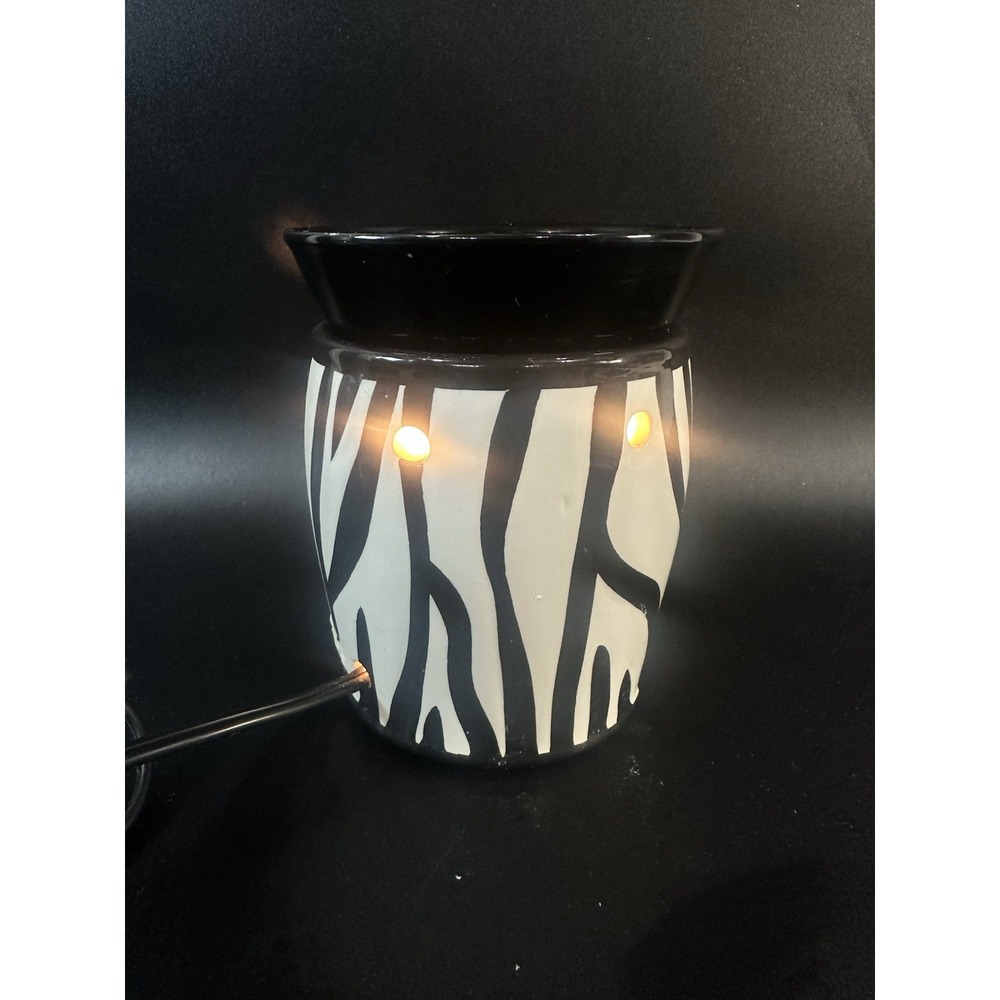 Scentsy Warmer Zebra Full Size Retired Wax Warmer
